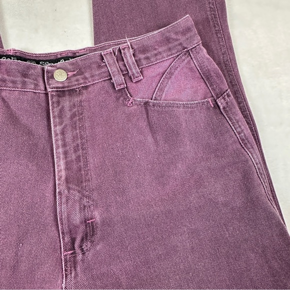 Wrangler Silverlake 90s western Pink purple Denim jean high rise‎ bareback mom - Picture 3 of 13